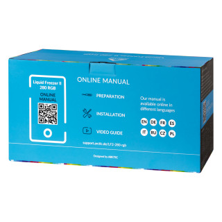 ARCTIC Liquid Freezer II 280 RGB Procesor Komplet za hlajenje s tekočino 14 cm Črna 1 kos(-i) PC