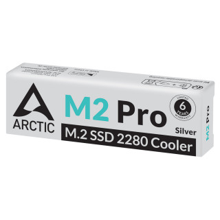ARCTIC M2 Pro (Silver) M.2 NVMe SSD Grelnik/radiator Srebrna 1 kos(-i) PC