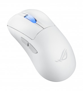 ASUS ROG Keris II Ace Wireless AimPoint White miška Igranje iger Za desno roko RF Wireless + Bluetooth + USB Type-A Optični 42000 DPI PC