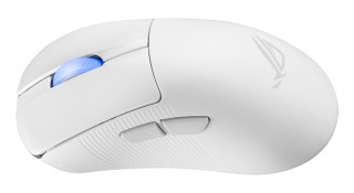 ASUS ROG Keris II Ace Wireless AimPoint White miška Igranje iger Za desno roko RF Wireless + Bluetooth + USB Type-A Optični 42000 DPI PC