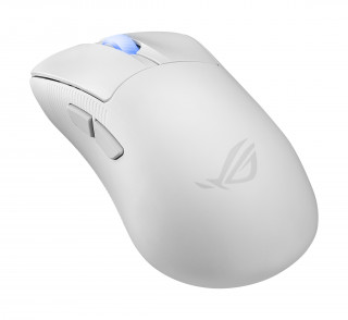 ASUS ROG Keris II Ace Wireless AimPoint White miška Igranje iger Za desno roko RF Wireless + Bluetooth + USB Type-A Optični 42000 DPI PC