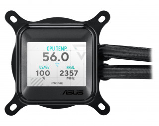ASUS Prime LC 360 ARGB LCD Procesor Tekočinski hladilnik "vse v enem" 12 cm Črna PC