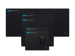 Logitech G 943-000806 podloga za miško Podloga za igralno miško Črna PC