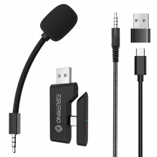 Oniverse Polaris Slušalke z mikrofonom Žična in Brezžična Naglavni trak Igranje iger USB Type-C / USB Type-A Bluetooth Črna, Bela PC