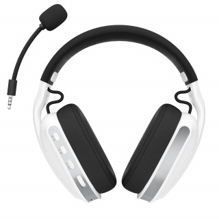 Oniverse Polaris Slušalke z mikrofonom Žična in Brezžična Naglavni trak Igranje iger USB Type-C / USB Type-A Bluetooth Črna, Bela PC