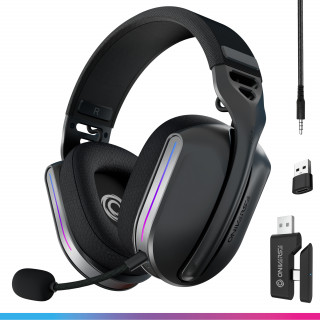 Oniverse Polaris Slušalke z mikrofonom Žična in Brezžična Naglavni trak Igranje iger USB Type-C / USB Type-A Bluetooth Črna PC