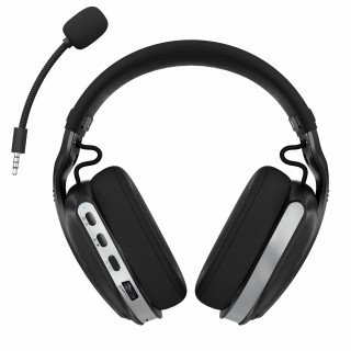 Oniverse Polaris Slušalke z mikrofonom Žična in Brezžična Naglavni trak Igranje iger USB Type-C / USB Type-A Bluetooth Črna PC
