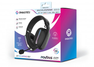 Oniverse Polaris Slušalke z mikrofonom Žična in Brezžična Naglavni trak Igranje iger USB Type-C / USB Type-A Bluetooth Črna PC