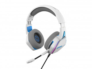 Oniverse Nebula Slušalke z mikrofonom Žični Naglavni trak Igranje iger USB vrsta-A Bela PC