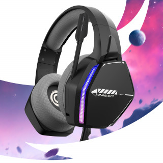 Oniverse Nebula Slušalke z mikrofonom Žični Naglavni trak Igranje iger USB vrsta-A Črna PC