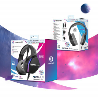 Oniverse Nebula Slušalke z mikrofonom Žični Naglavni trak Igranje iger USB vrsta-A Črna PC