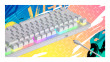 HATOR Gravity X TKL tipkovnica Igranje iger USB QWERTY Angleška (ZDA) Bela thumbnail