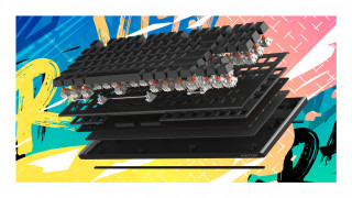 HATOR Gravity X TKL tipkovnica Igranje iger USB QWERTY Angleška (ZDA) Bela PC