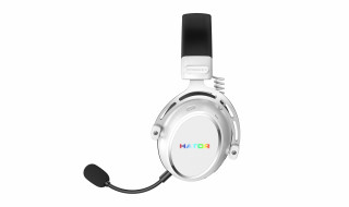 HATOR Hypergang 3 Wireless Slušalke z mikrofonom Brezžična Naglavni trak Igranje iger USB Type-C / USB Type-A Bluetooth Bela PC