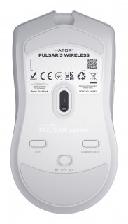 HATOR Pulsar 3 Wireless miška Igranje iger Obojeročna RF Wireless + Bluetooth + USB Type-C Optični 12000 DPI PC