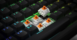 HATOR Rockfall 3 TKL Wireless tipkovnica Igranje iger USB + RF Wireless + Bluetooth QWERTY Ukrajinski Črna PC