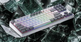 HATOR Rockfall 3 TKL Wireless tipkovnica Igranje iger USB + RF Wireless + Bluetooth QWERTY Ukrajinski Črna PC