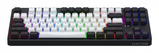 HATOR Rockfall 3 TKL Wireless tipkovnica Igranje iger USB + RF Wireless + Bluetooth QWERTY Ukrajinski Črna PC
