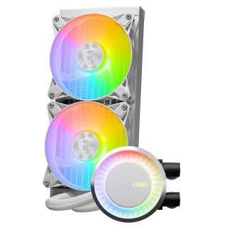 MSI MAG Coreliquid E240 WHITE Matična plošča, Procesor Komplet za hlajenje s tekočino 12 cm Bela PC