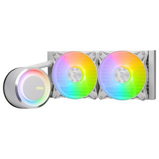 MSI MAG Coreliquid E240 WHITE Matična plošča, Procesor Komplet za hlajenje s tekočino 12 cm Bela PC