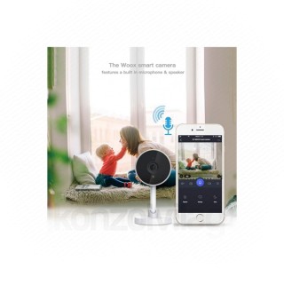 Woox Smart Home notranja kamera - R4071 (1920x1080, 115 stopinj, zaznavanje gibanja in zvoka, nočni vid IR10m, Wi-Fi) Dom