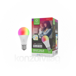 Woox Smart Zigbee LED žarnica - R9077 (E27, RGB+CCT, 30.000h, 10 Watt, 806LM, 2700-6500K, Zigbee 3.0) Dom
