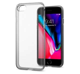 Ovitek Spigen liquid Crystal Apple iPhone SE(2020)/8/7 Space Clear, črno-prosojen Mobile