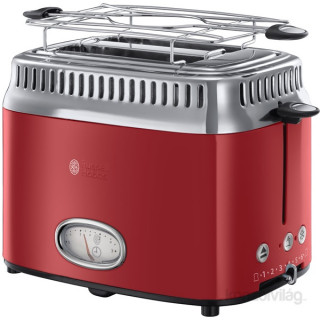 Russell Hobbs 21680-56/RH Retro rdeč opekač kruha Dom