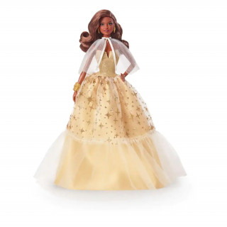 Barbie Holiday lutka ob 35. obletnici - temno rjavi lasje (HJX05) Igra 