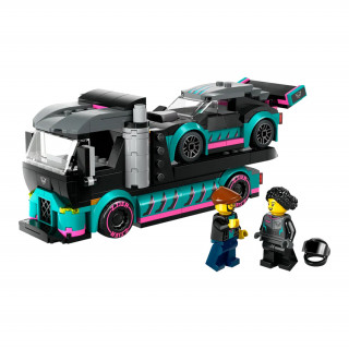 LEGO City Dirkalni avto in tovornjak za prevoz avtomobilov (60406) Igra 
