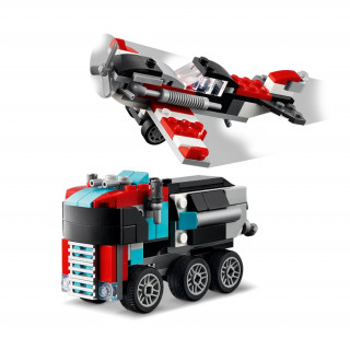 LEGO Creator Ploščadni tovornjak s helikopterjem (31146) Igra 