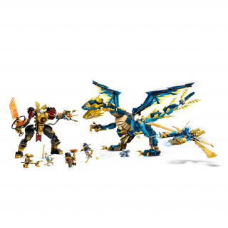 LEGO NINJAGO Elementarni zmaj proti Imperatorkinemu robotskemu oklepu (71796) Igra 