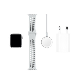 Apple Watch Nike Series GPS, 40 mm srebrno aluminijasto ohišje s čistim platinastim/črnim športnim pasom Nike Mobile