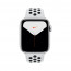 Apple Watch Nike Series GPS, 44 mm srebrno aluminijasto ohišje s čistim platinastim/črnim športnim pasom Nike S/MM/L thumbnail