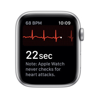 Apple Watch Nike Series GPS, 44 mm srebrno aluminijasto ohišje s čistim platinastim/črnim športnim pasom Nike S/MM/L Mobile