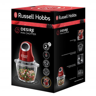 Russell Hobbs 24660-56 Desire rdeč mini sekljalnik Dom