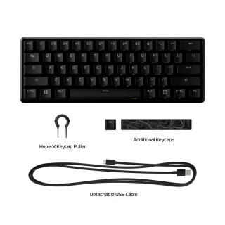 HyperX Alloy Origins 60 - mehanska igralna tipkovnica - HX rdeča (ZDA) (4P5N4AA#ABA) PC