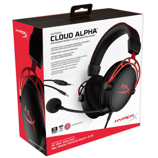 HyperX Cloud Alpha – slušalke za igre (črno-rdeče) PC
