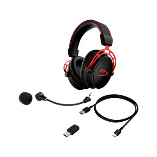 HyperX Cloud Alpha - brezžične igralne slušalke (črno-rdeče) (4P5D4AA) PC