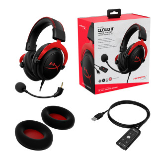 HyperX Cloud II - Pro Gaming slušalke (rdeče) (4P5M0AA) PC