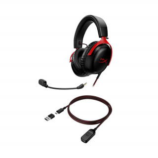 HyperX Cloud III - Gaming headset (Red-Black) (727A9AA) PC