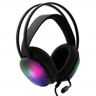 WHITE SHARK PEACOCK-B, GH-2444B, gaming slušalke, RGB, črne, (3.5 Jack+USB) PC