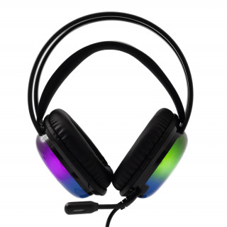 WHITE SHARK PEACOCK-B, GH-2444B, gaming slušalke, RGB, črne, (3.5 Jack+USB) PC