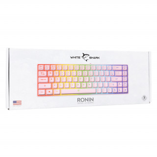 WHITE SHARK RONIN-P WS GK-2201P-US igralna tipkovnica, 68 tipk roza (angleščina) PC