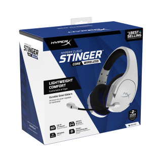 HyperX Cloud Stinger Core - brezžične igralne slušalke (belo-modre) (4P5J1AA) PS5