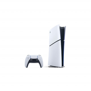 PlayStation 5 Digital Edition (Slim) + PlayStation 5 (PS5) DualSense Controller (belo-črna) PS5