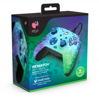 PDP uradno licenciran krmilnik Rematch - Glitch Green (Xbox One/Xbox Series X/S) Xbox Series
