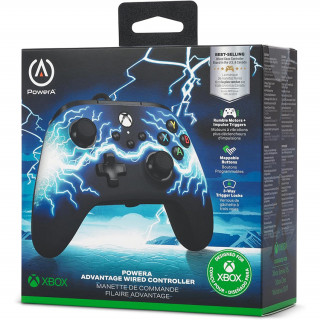 PowerA Advantage Xbox Series X|S, Xbox One, žični kontroler za osebni računalnik (Arc Lightning) Xbox Series